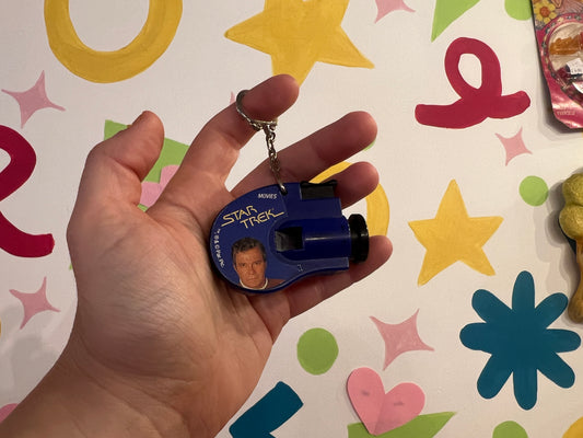 1993 Star Trek click viewer keyring- William Shatner
