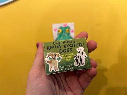 Excited Dogs Playtime Sticker set