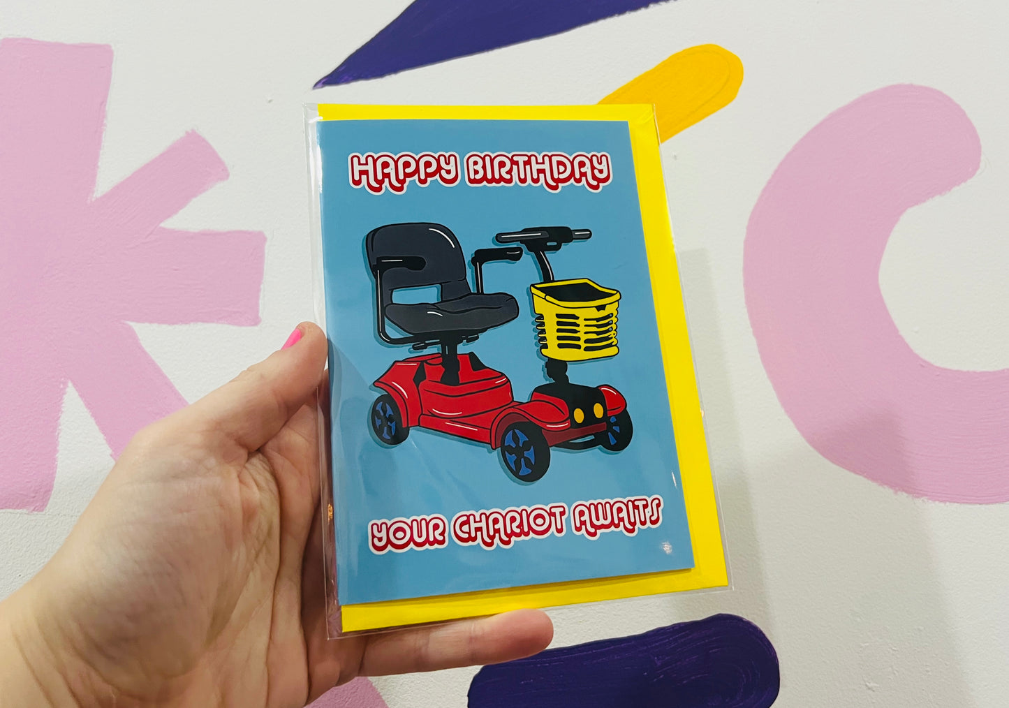 Happy Birthday Your Chariot Awaits Funny Age Card