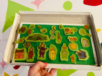 1996 Teletubbies Fuzzy Felt set (incomplete)