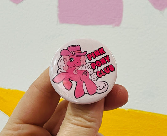 Pink Pony Club inspired Badge