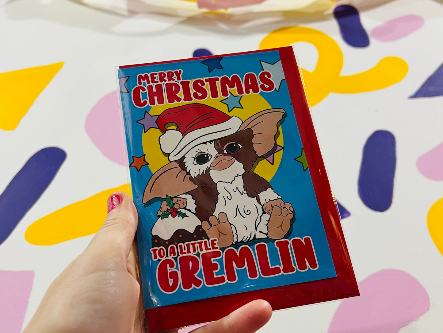 Merry Christmas Gremlin card