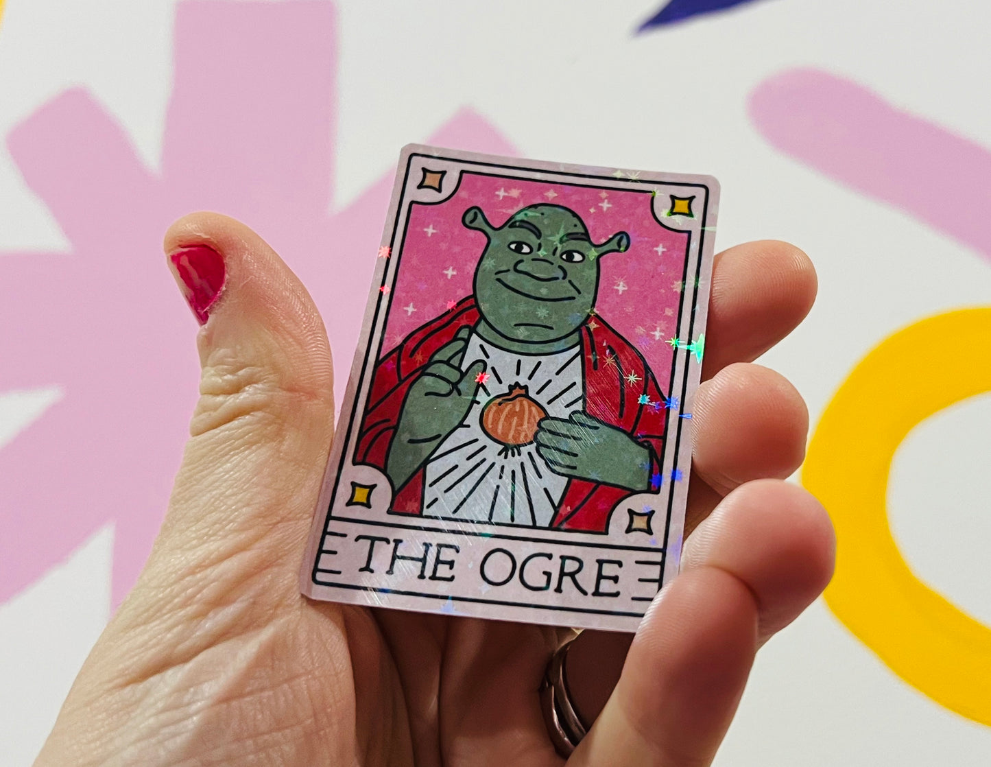 The Ogre sparkly vinyl sticker