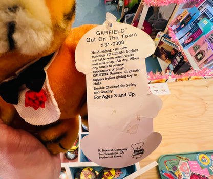 Vintage 1981 Dakin Garfield Marriage Groom plush with tag