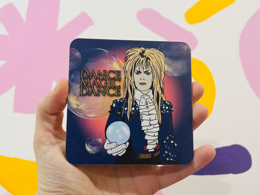 Dance Magic 1980s Labyrinth Film Inspired Drinks Coaster