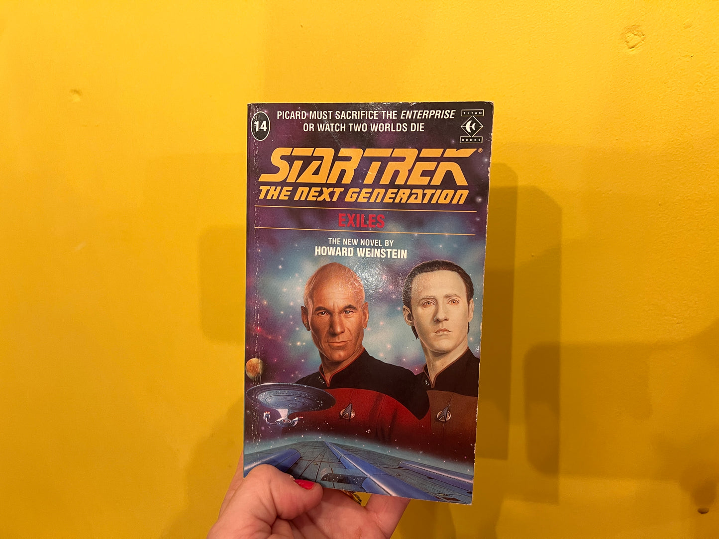 Vintage Star Trek The Next Generation book - Exiles