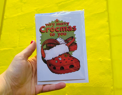 Crocs inspired Christmas card