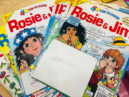 Rosie and Jim vintage 1990’s comics