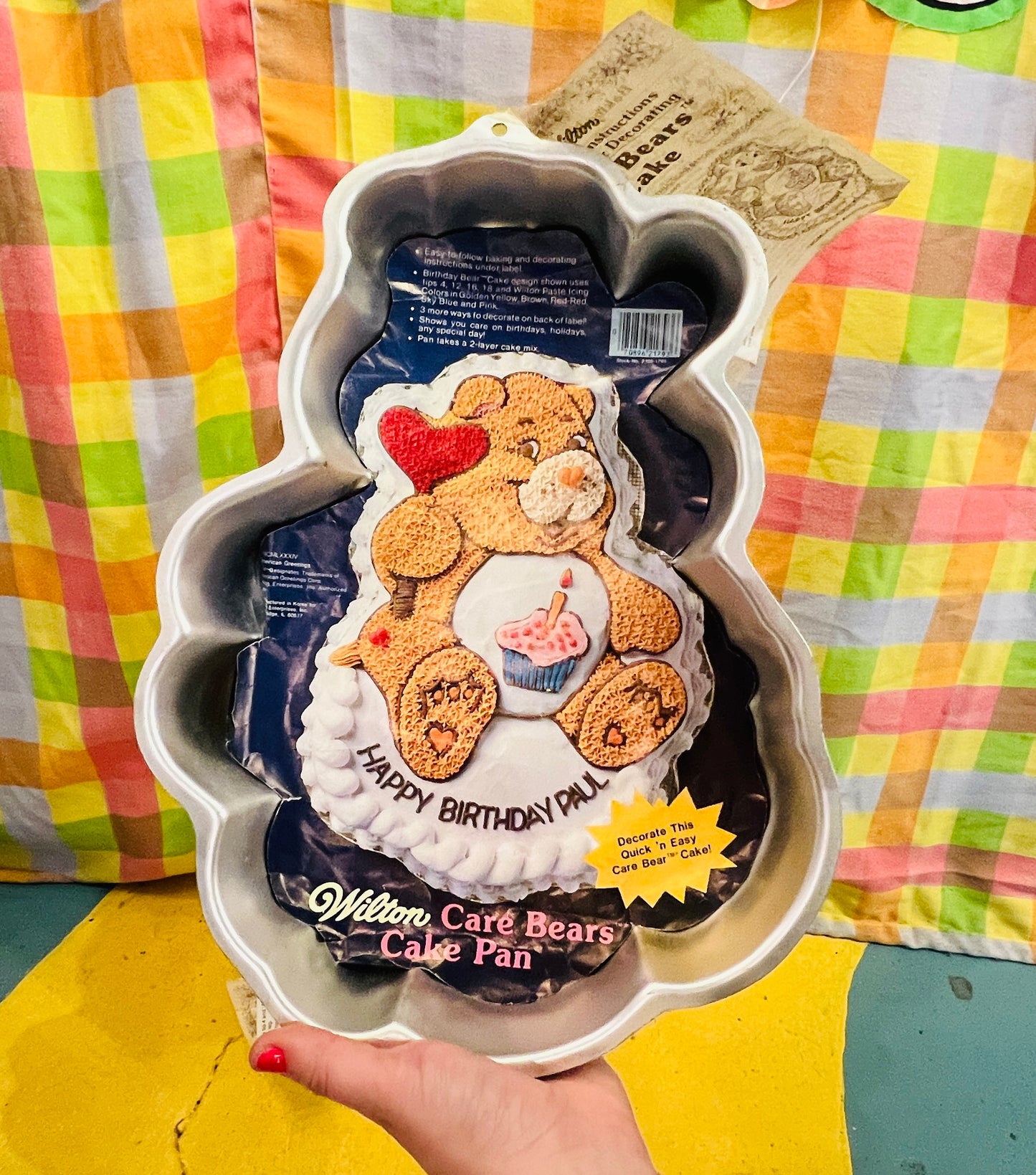 Vintage 1980s Care Bears baking tin
