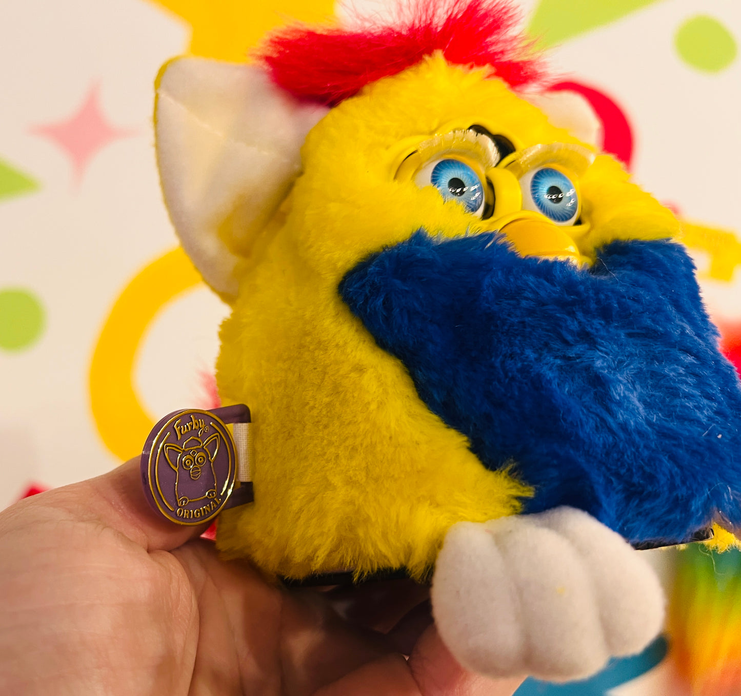 1999 Boxed Primary Furby Baby - Working with voice!