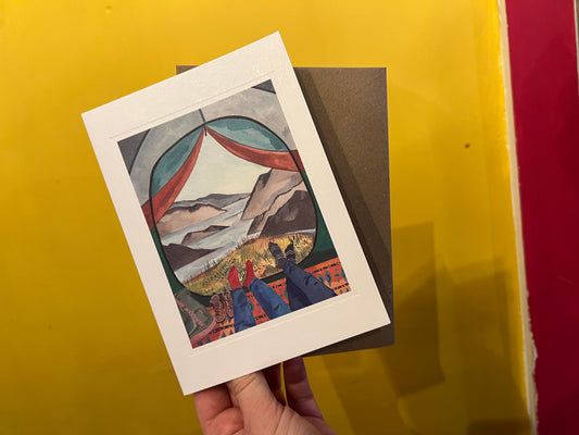 Camping in the wild frame it card