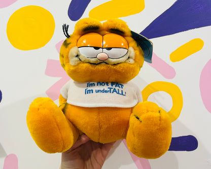 Vintage 1978 Garfield plush toy with T-shirt