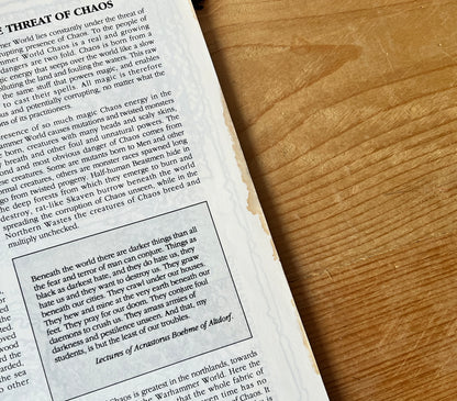 1992 Warhammer Battle Bestiary book by Games Workshop