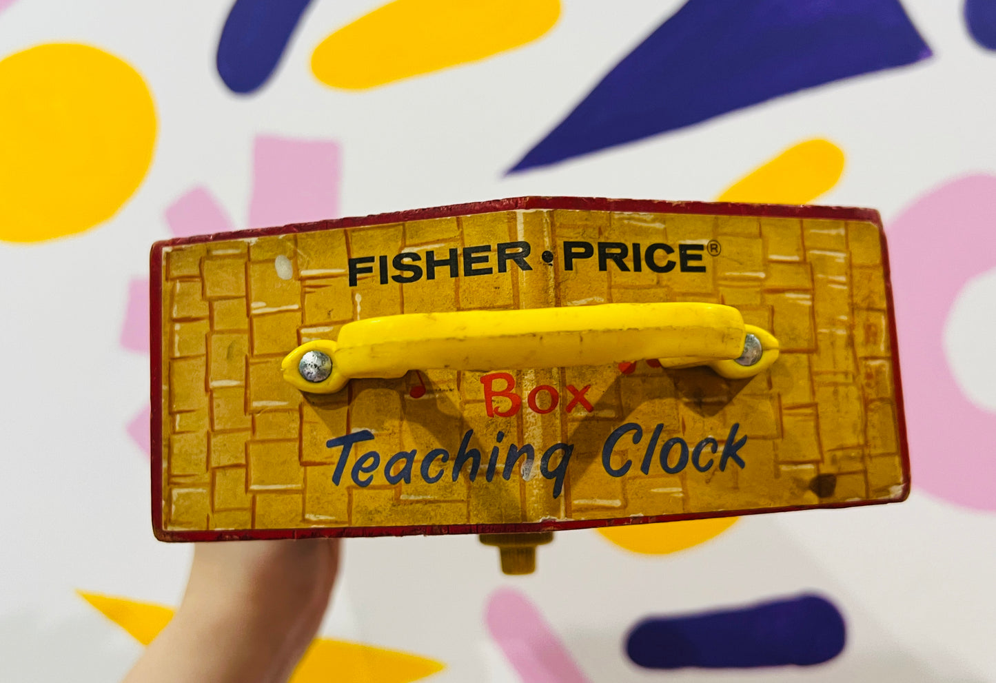 Vintage 1960’s Fisher Price teaching clock