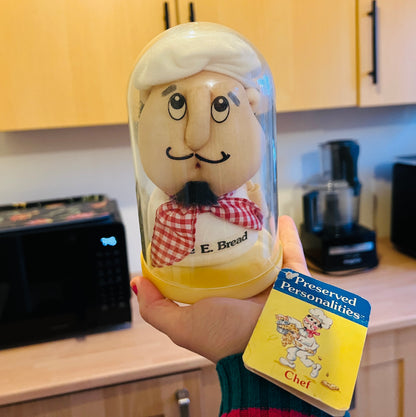 Vintage Dale E. Bread chef from Preserved Personalities with label