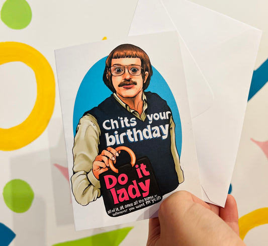 Ch'it's Your Birthday funny tiktok inspired card
