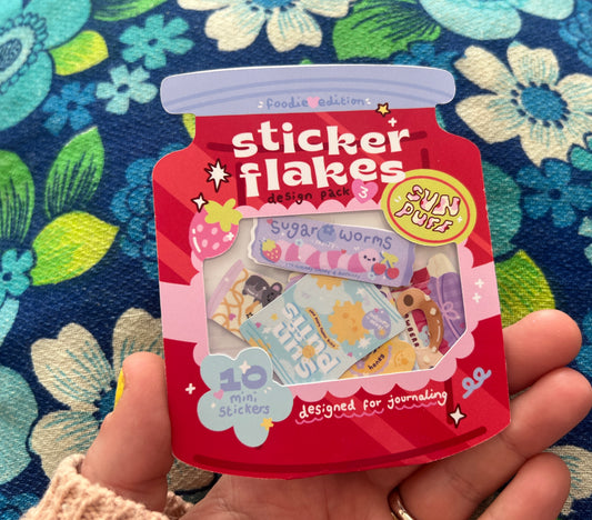 Foodie Sticker Flake Pack
