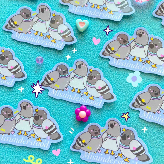 Misunderstood Pigeon Sticker