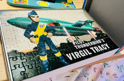 Vintage 1992 Thunderbirds Are Go Virgil Tracey 100 piece jigsaw puzzle (Complete)