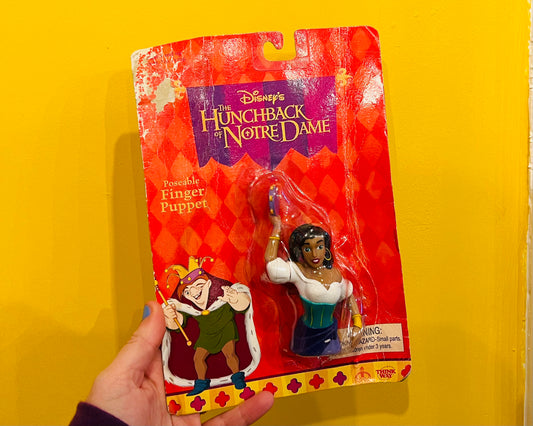 Vintage Disney boxed Esmeralda Hunchback of Notre Dame finger puppet