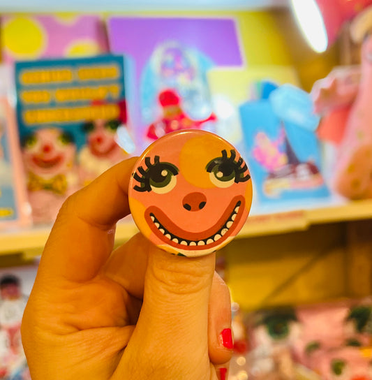 Face Blobby inspired Badge