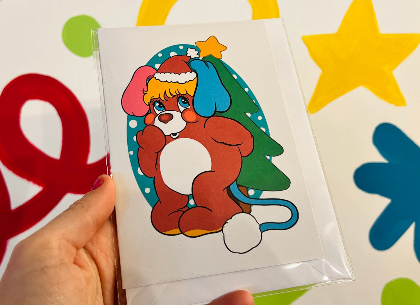 Popples inspired Christmas card