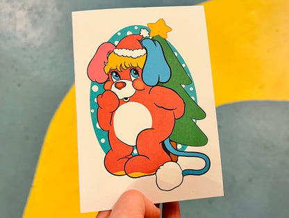 Popples inspired Christmas card