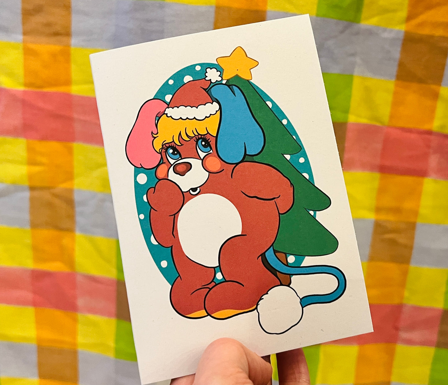 Popples inspired Christmas card