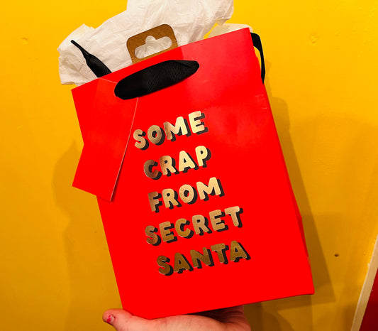 Crap from Secret Santa mini gift bag