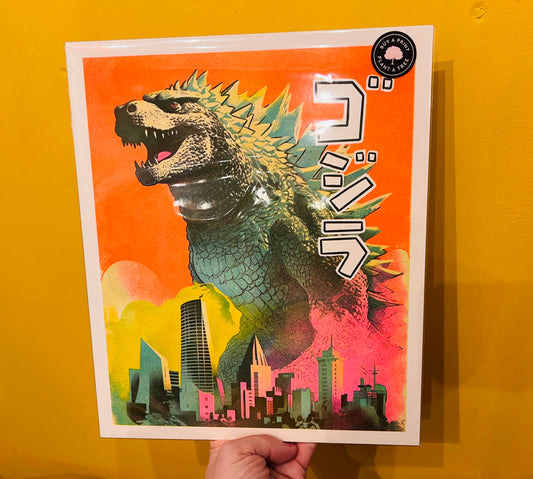 Godzilla Riso print