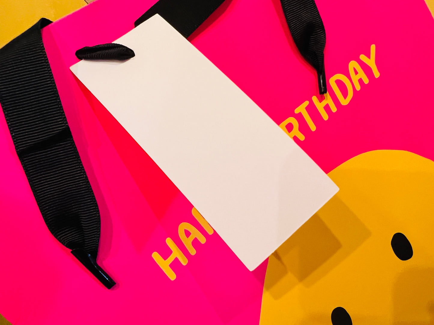 Smile Face Birthday Large Gift Bag