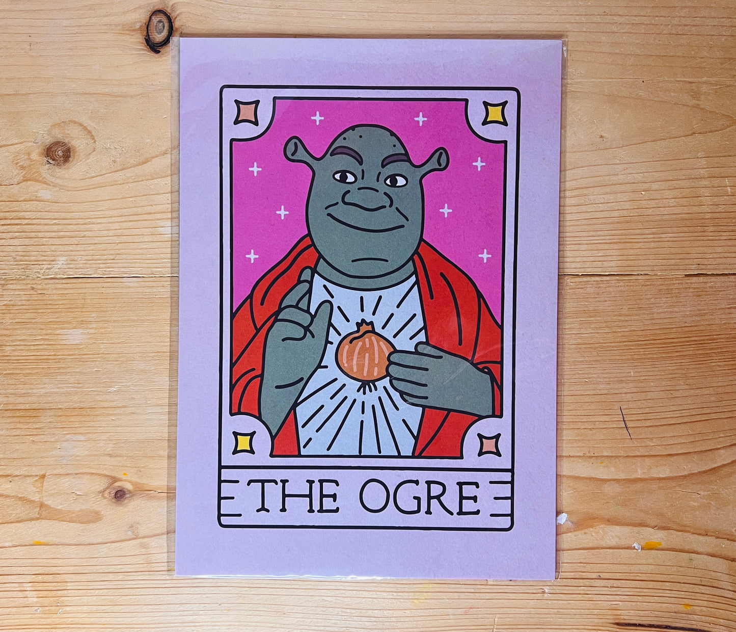 The Ogre tarot inspired A4 print