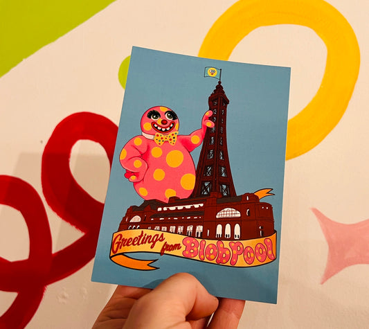 Greetings from Blobpool Postcard