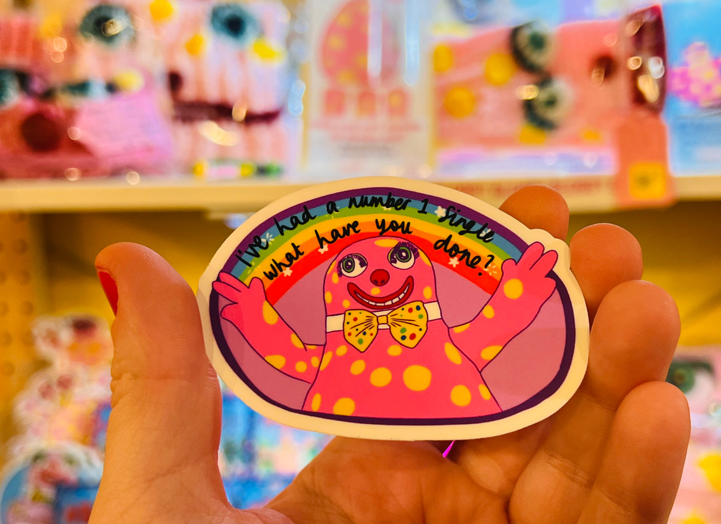 Mr Blobby sassy vinyl sticker