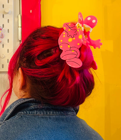 Mr Blobby Hair Claw/clip