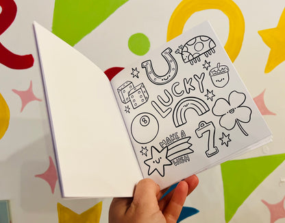 Trinket inspired Colouring Book with free sticker sheet!