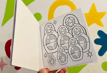 Trinket inspired Colouring Book with free sticker sheet!