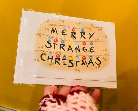 Stranger Things inspired Christmas card