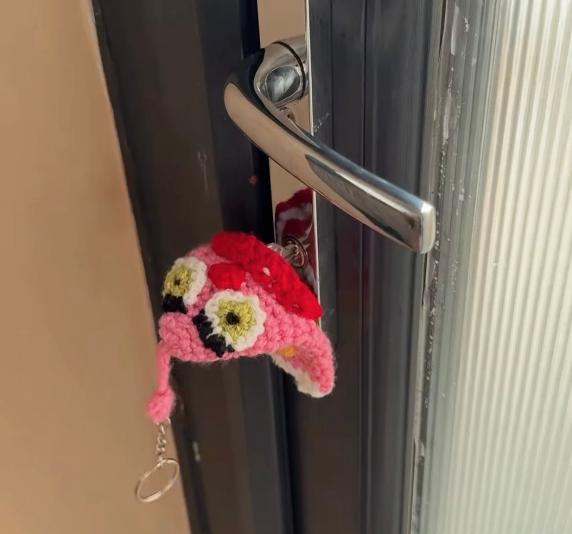 Crocheted fob key holder