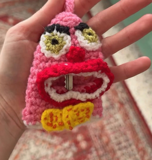 Crocheted fob key holder