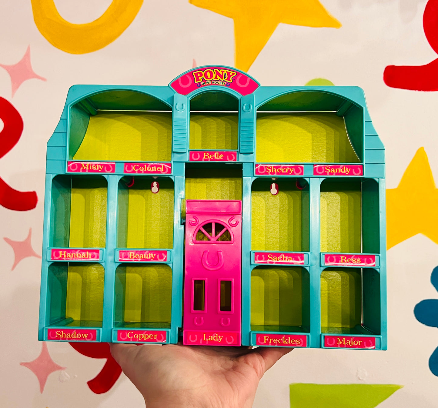 Vintage Pony in my Pocket Play 'n Display house - box, cards and figures!