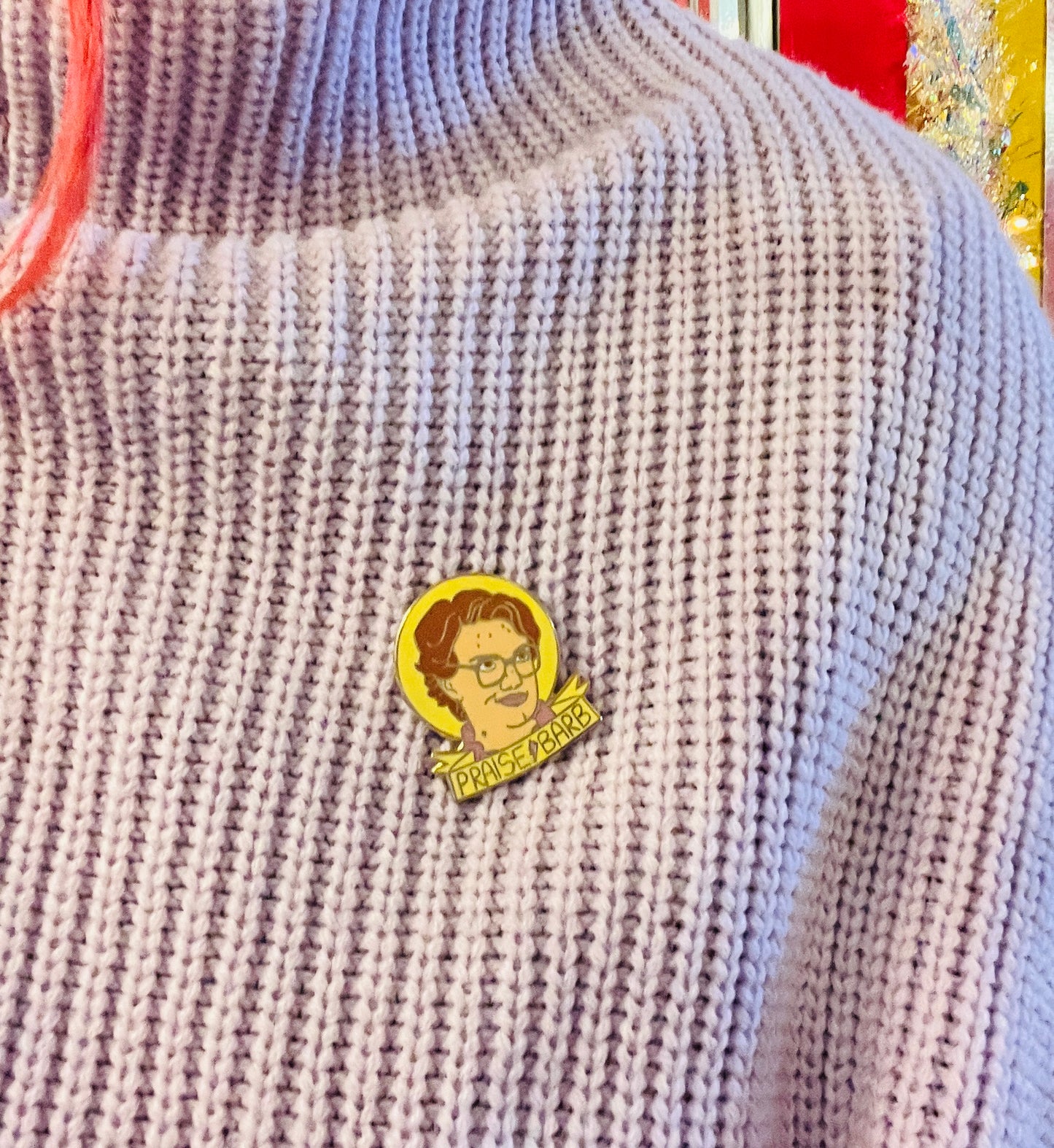 Praise Barb Stranger Things Enamel Pin