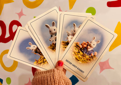 1988 Sylvanian Families card complete set with box - missing instructions