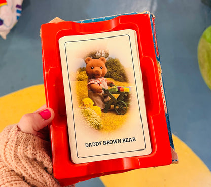 1988 Sylvanian Families card complete set with box - missing instructions