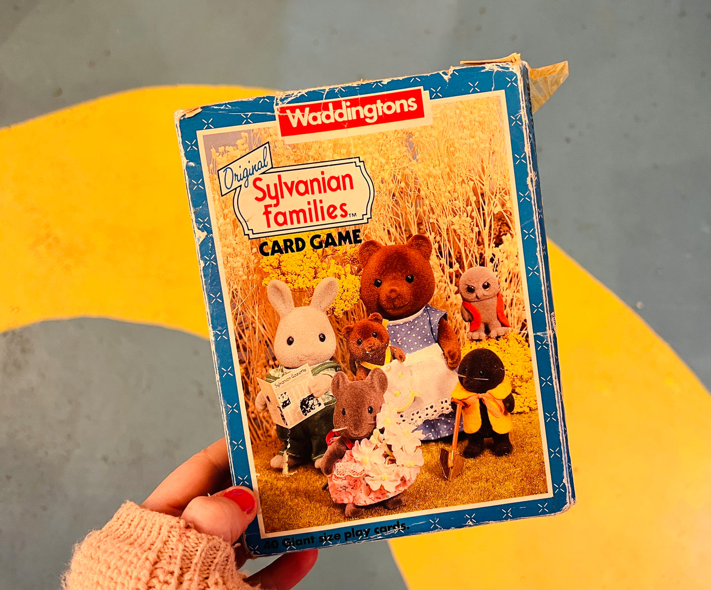 1988 Sylvanian Families card complete set with box - missing instructions
