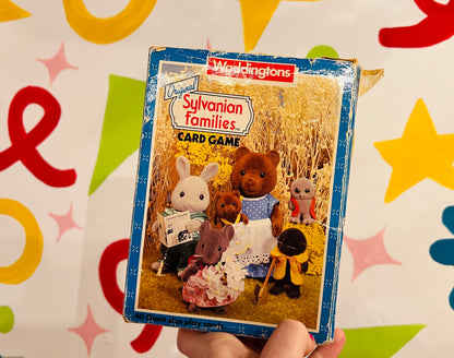 1988 Sylvanian Families card complete set with box - missing instructions