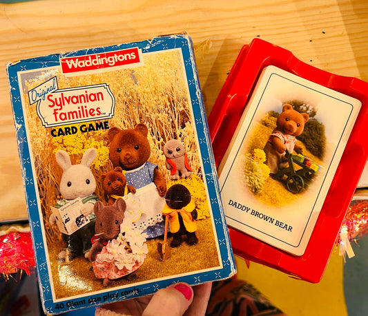 1988 Sylvanian Families card complete set with box - missing instructions