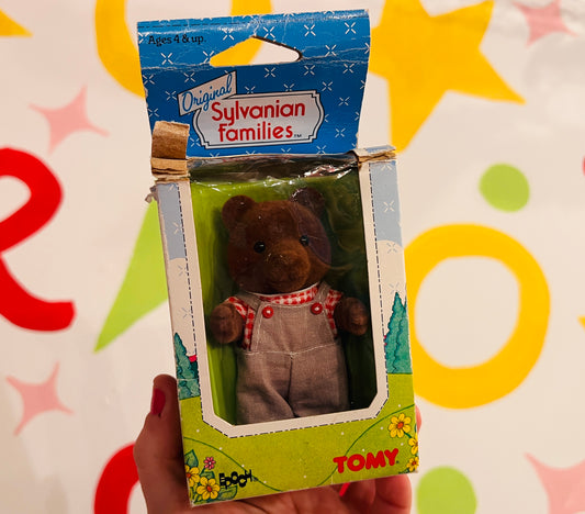 1985 Sylvanian Families boxed brown bear