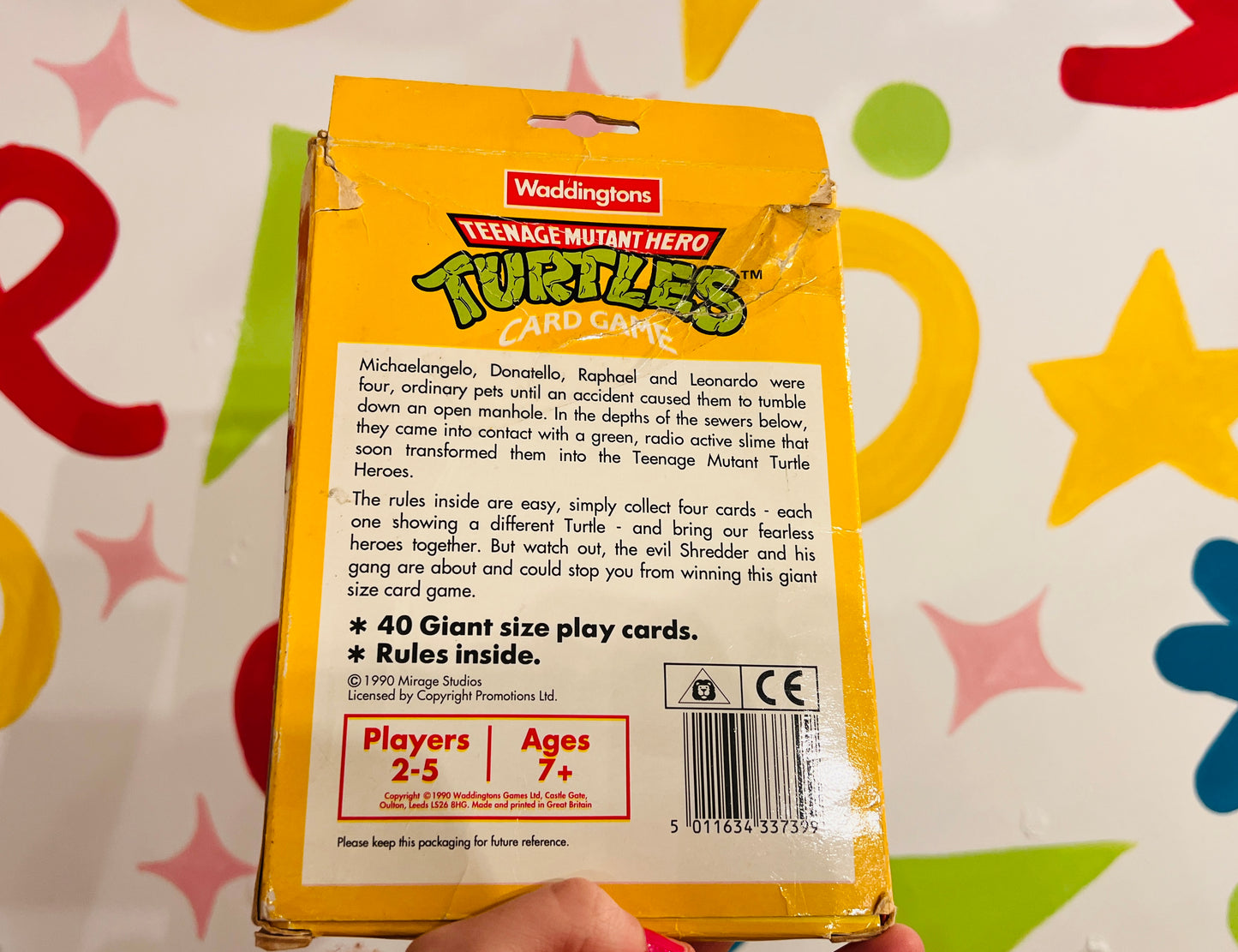 1990 Teenage Mutant Hero Turtles card complete set