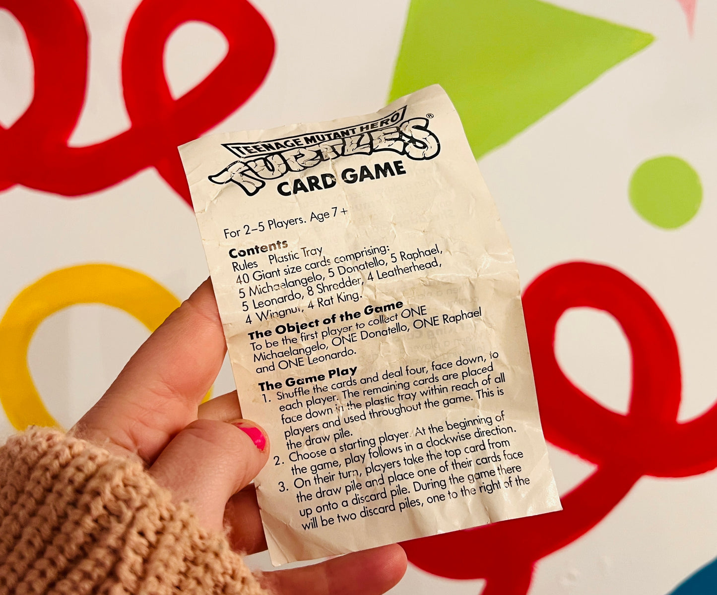 1990 Teenage Mutant Hero Turtles card complete set